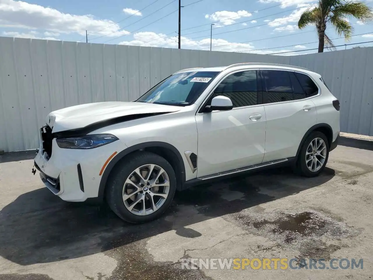 1 Photograph of a damaged car 5UX13EU03R9T50071 BMW X5 2024