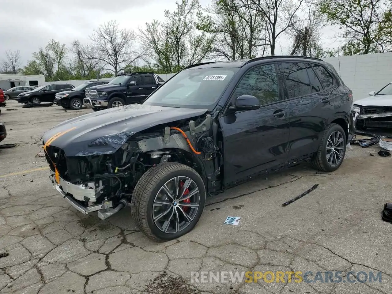 1 Photograph of a damaged car 5UX43EU03S9Z55582 BMW X5 2025