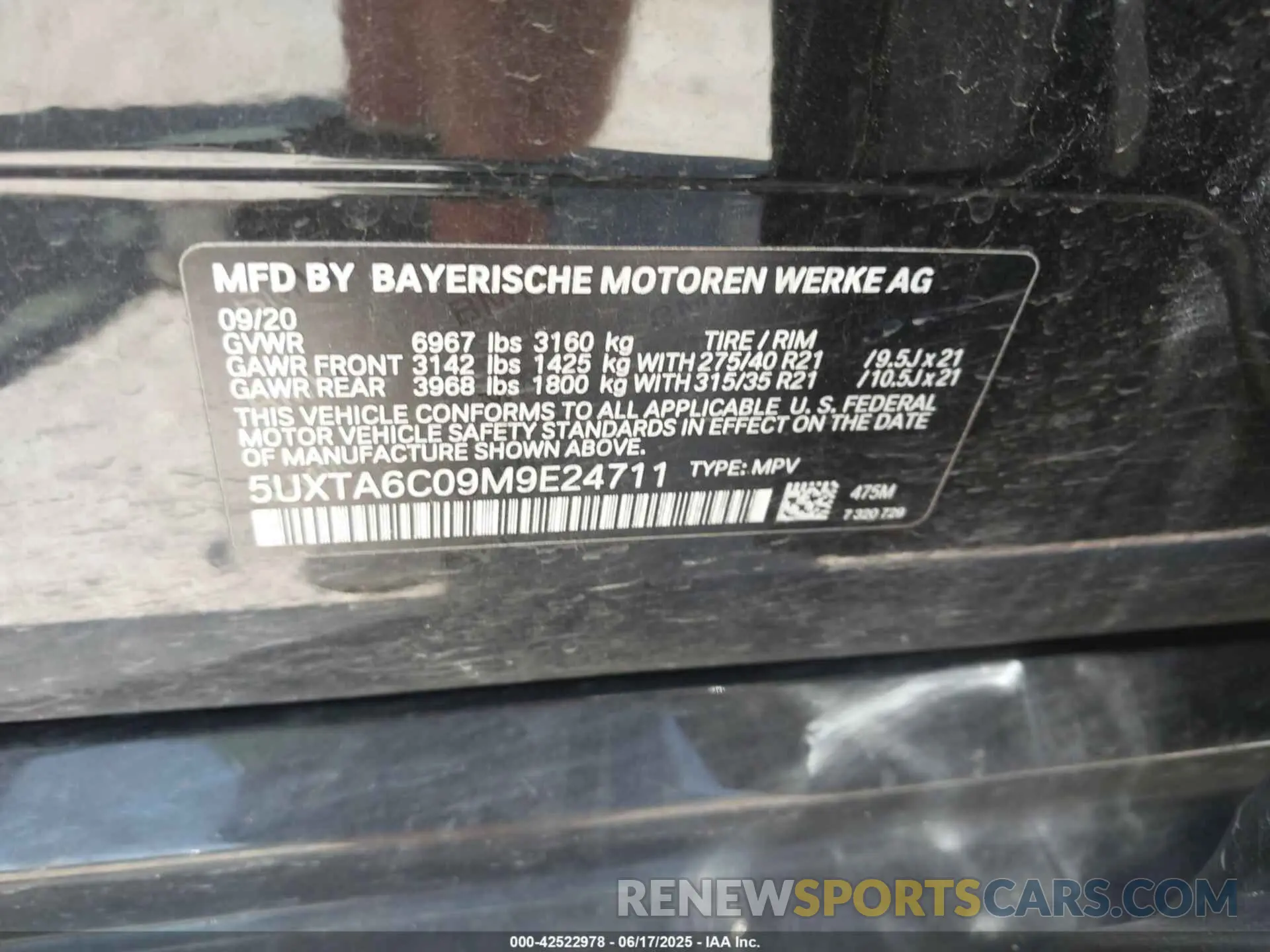 9 Фотография поврежденного автомобиля 5UXTA6C09M9E24711 BMW X5 PHEV 2021