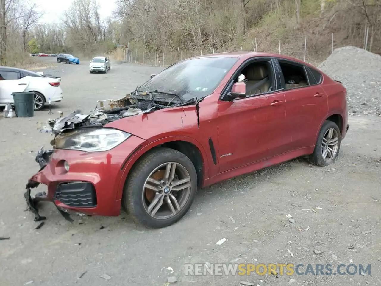 1 Photograph of a damaged car 5UXKU2C50K0Z63045 BMW X6 2019