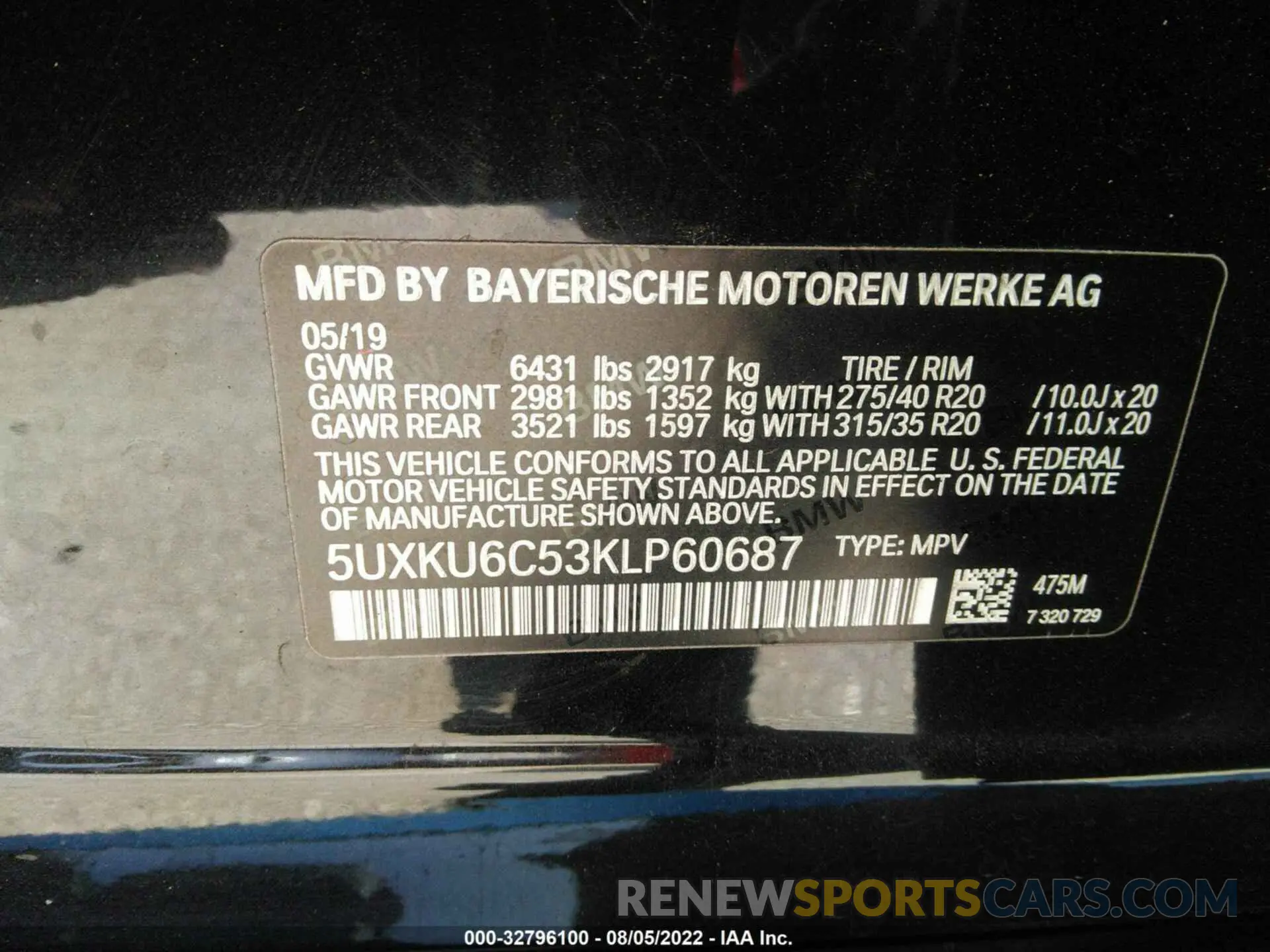 9 Фотография поврежденного автомобиля 5UXKU6C53KLP60687 BMW X6 2019