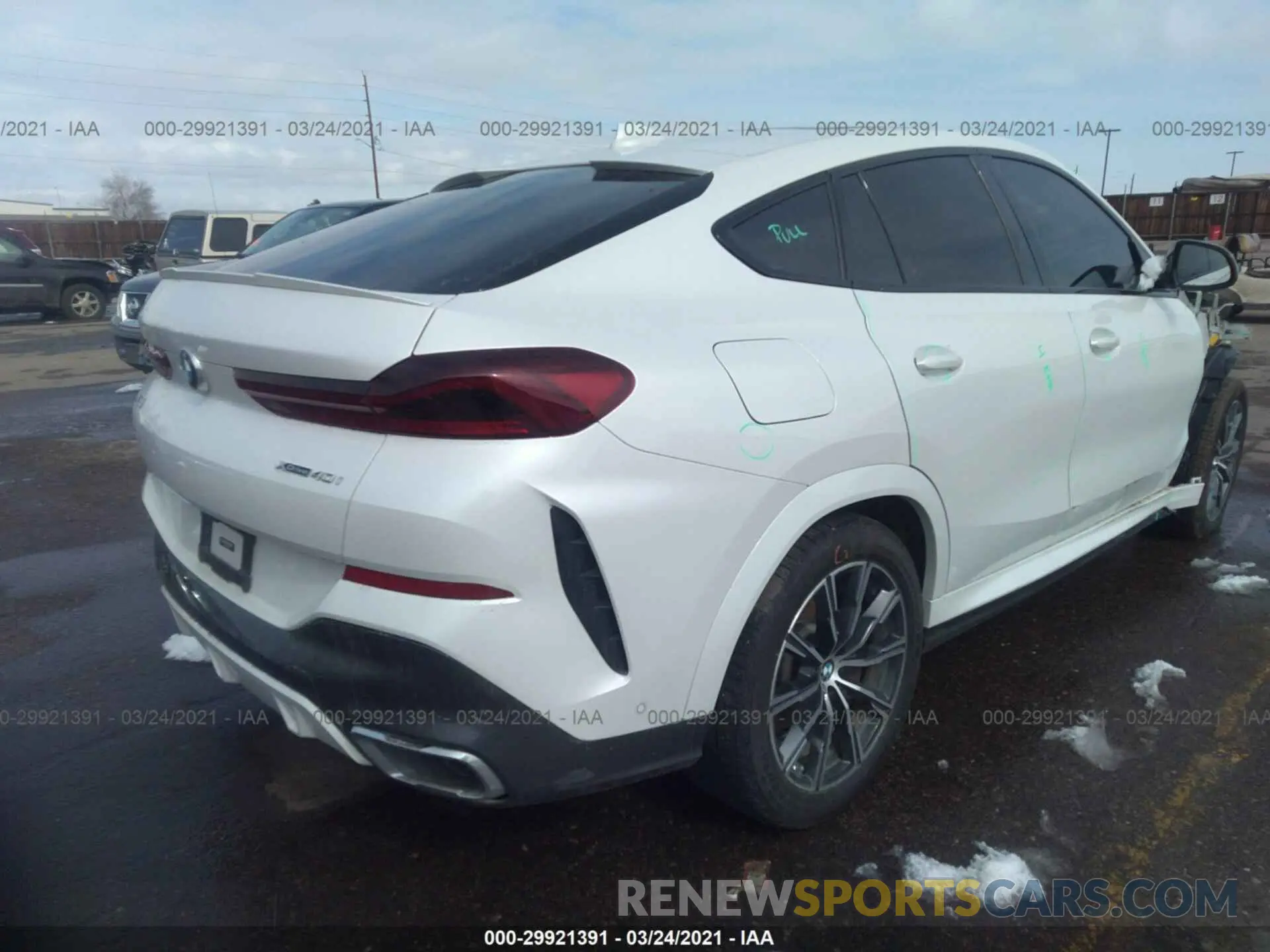 4 Photograph of a damaged car 5UXCY6C04L9C93732 BMW X6 2020