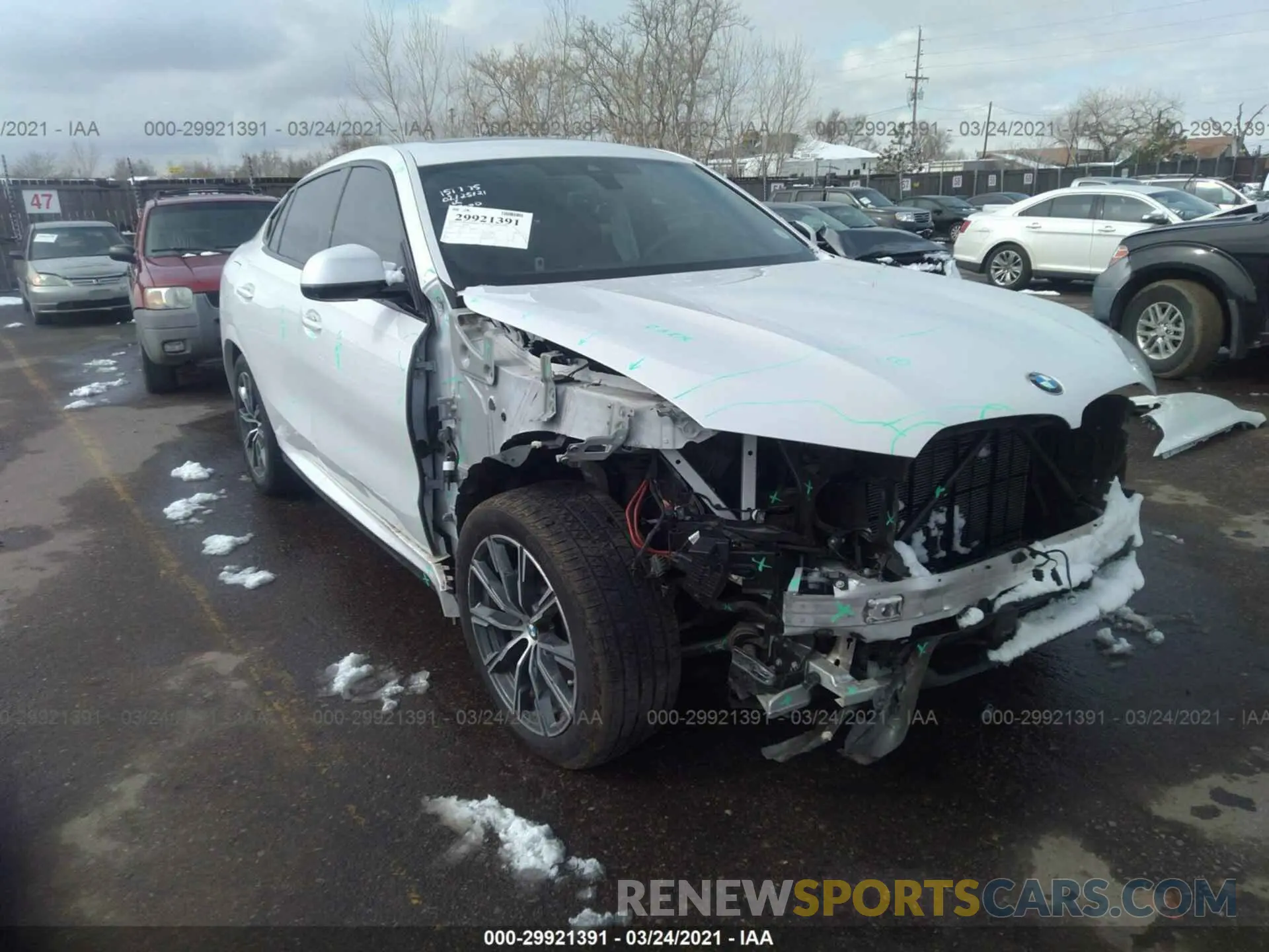 6 Photograph of a damaged car 5UXCY6C04L9C93732 BMW X6 2020