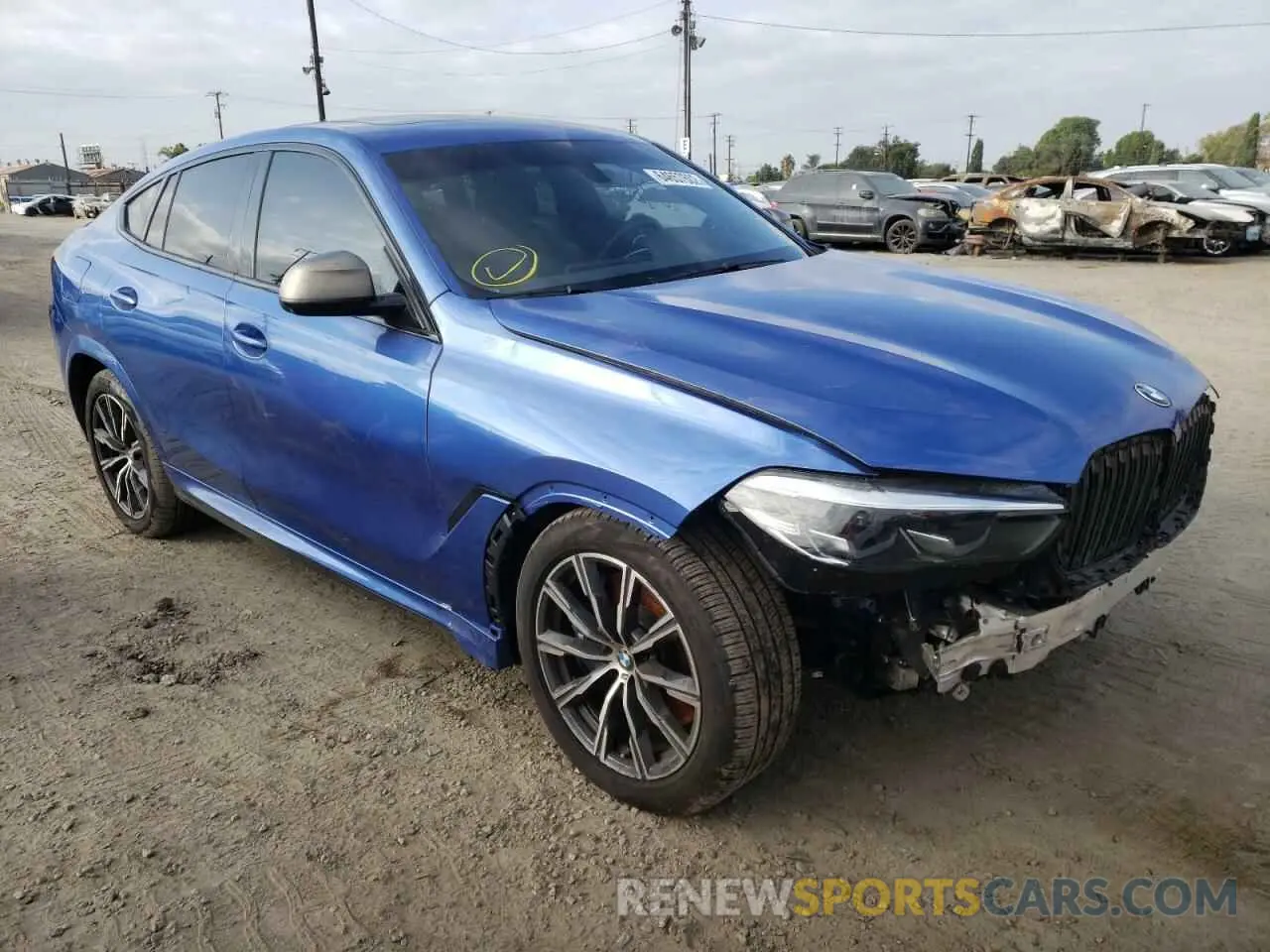 1 Photograph of a damaged car 5UXCY8C00L9B24285 BMW X6 2020