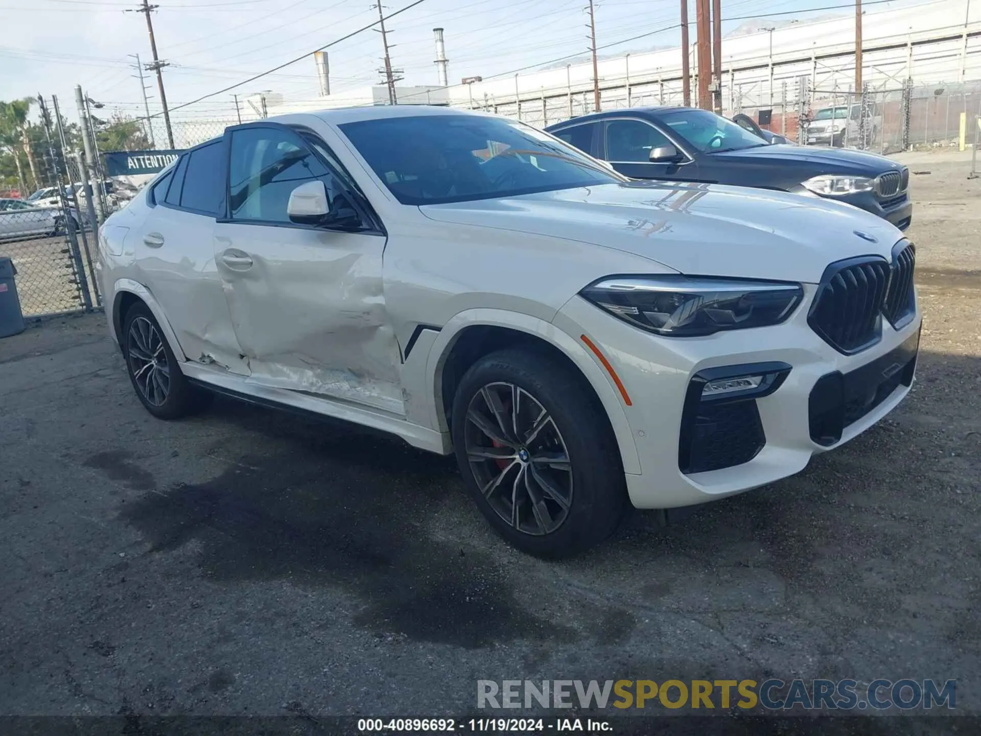 1 Photograph of a damaged car 5UXCY4C08M9F88208 BMW X6 2021