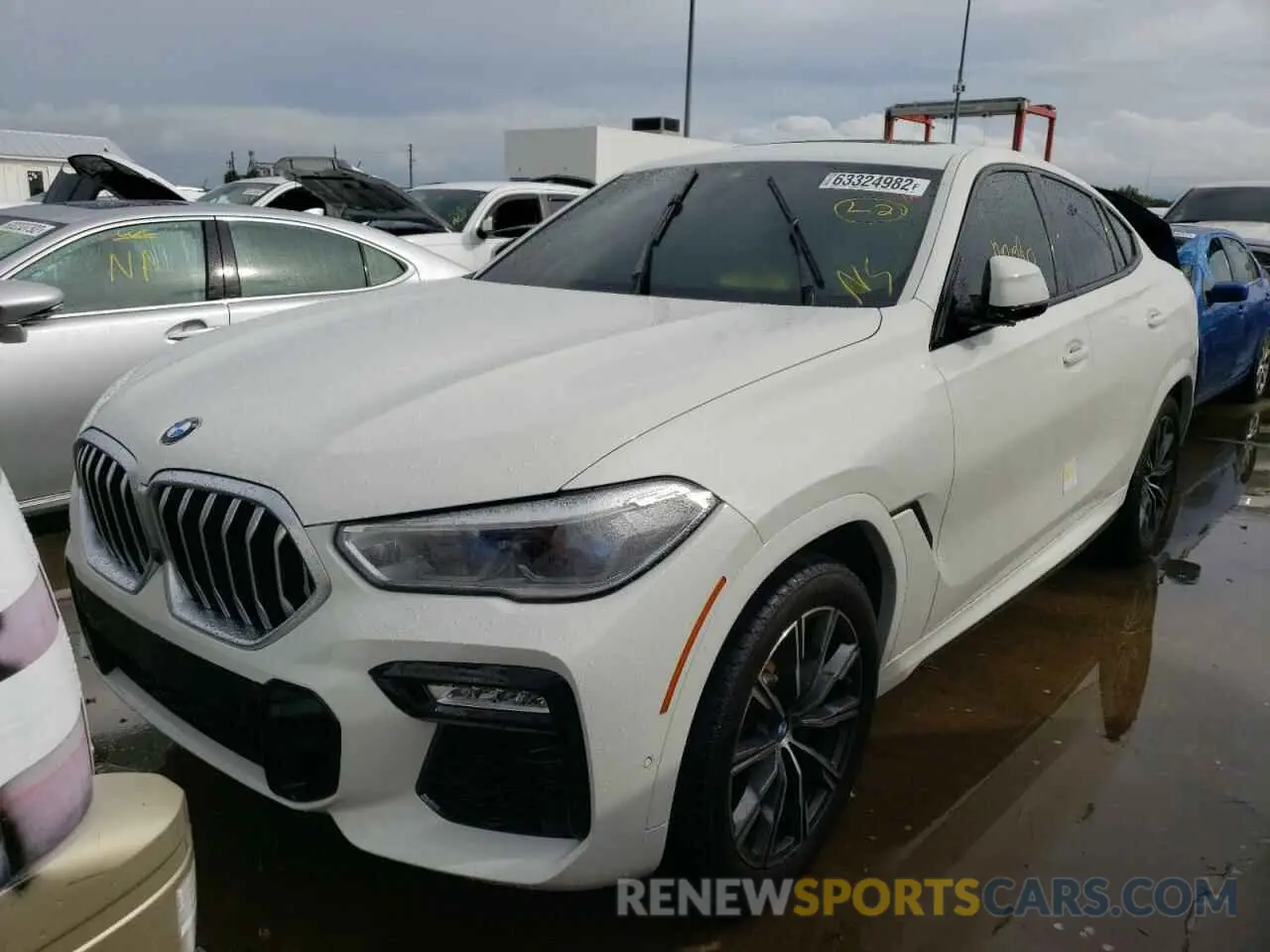 2 Photograph of a damaged car 5UXCY6C0XM9E58944 BMW X6 2021