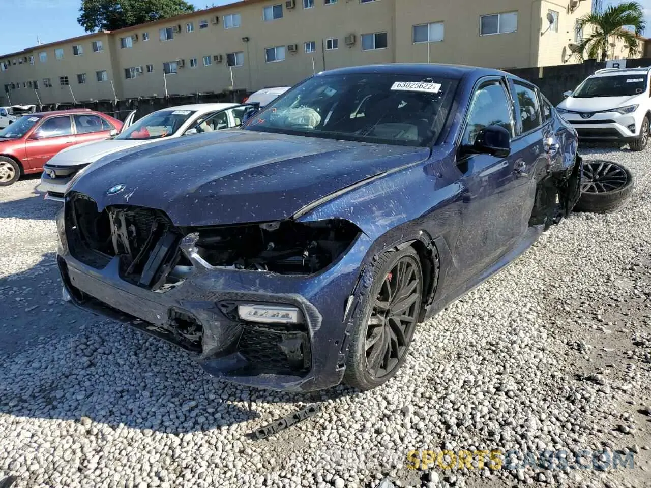 2 Photograph of a damaged car 5UXCY8C09M9E66884 BMW X6 2021