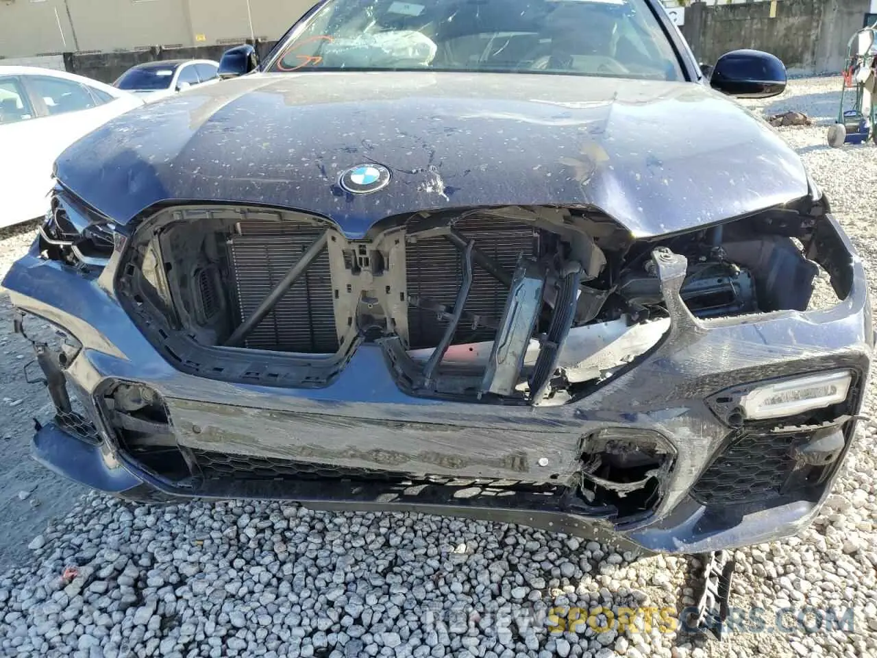 9 Photograph of a damaged car 5UXCY8C09M9E66884 BMW X6 2021