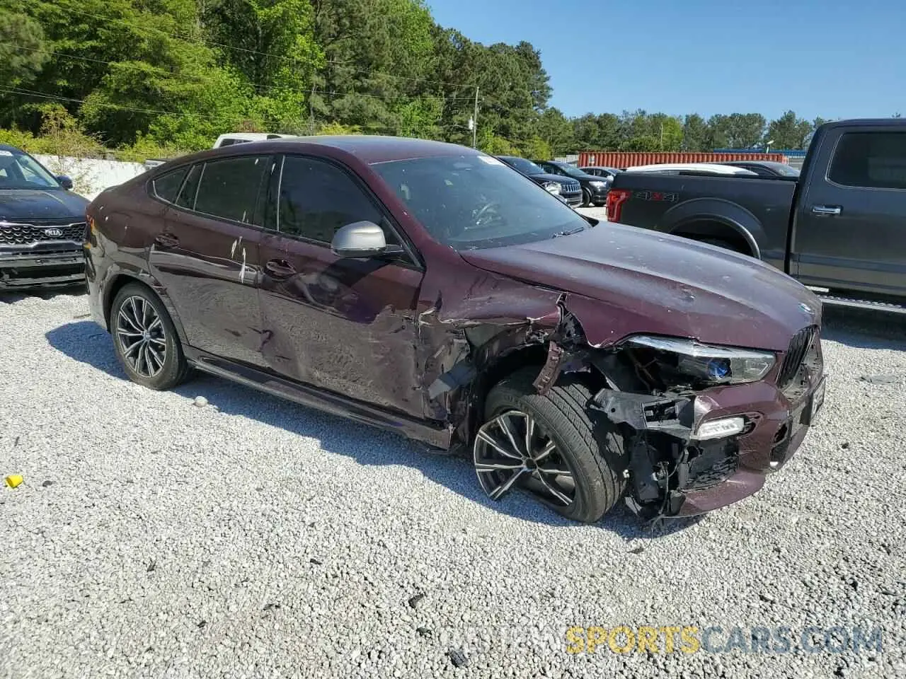 4 Фотография поврежденного автомобиля 5UXCY8C0XM9G19675 BMW X6 2021