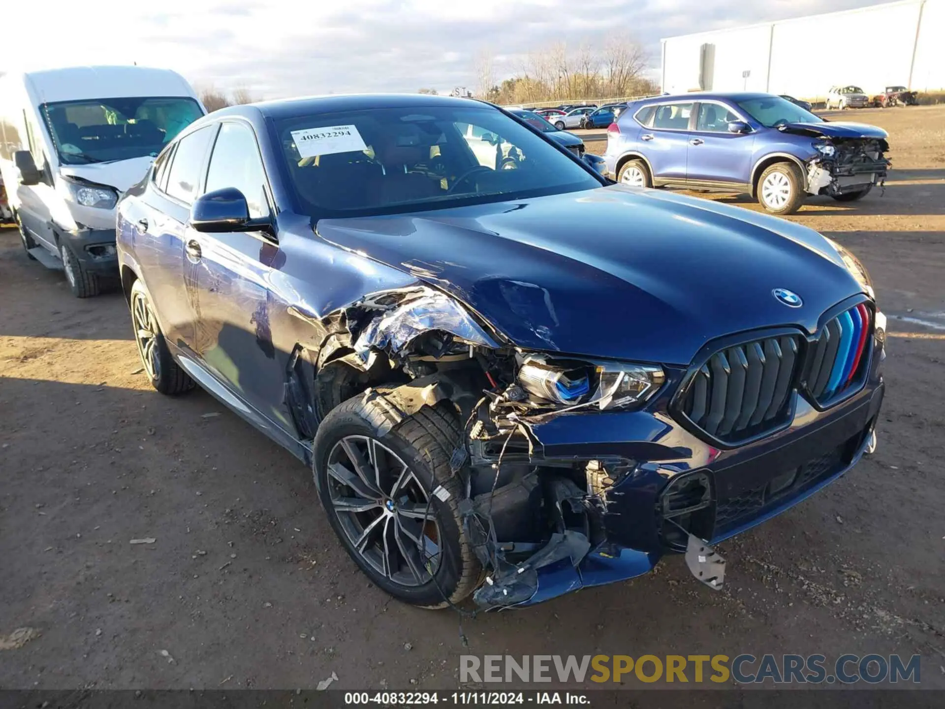 6 Photograph of a damaged car 5UXCY8C0XN9K56387 BMW X6 2022