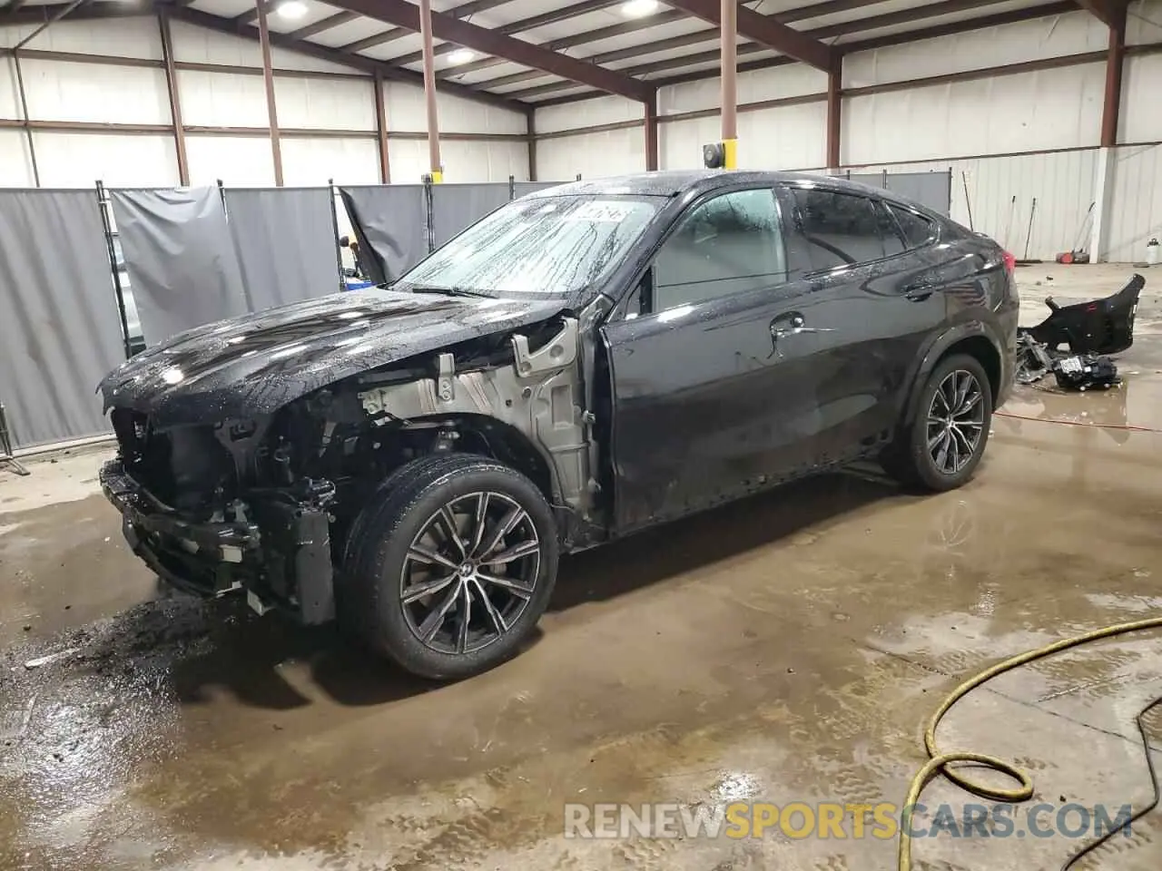 1 Photograph of a damaged car 5UX33EX09S9X20241 BMW X6 2025