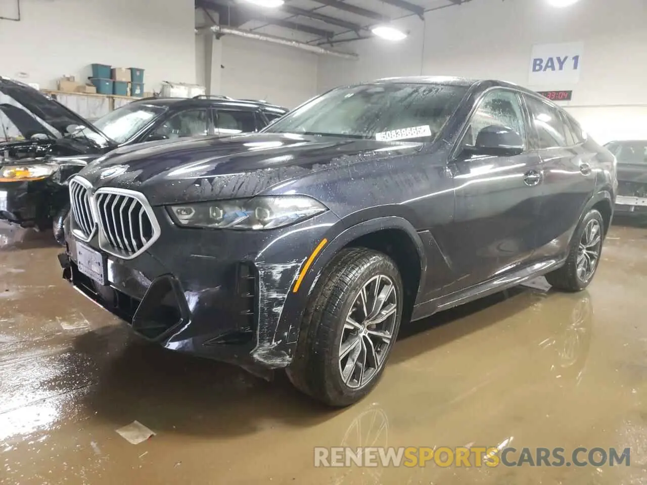 1 Photograph of a damaged car 5UX33EX0XS9Z57353 BMW X6 2025