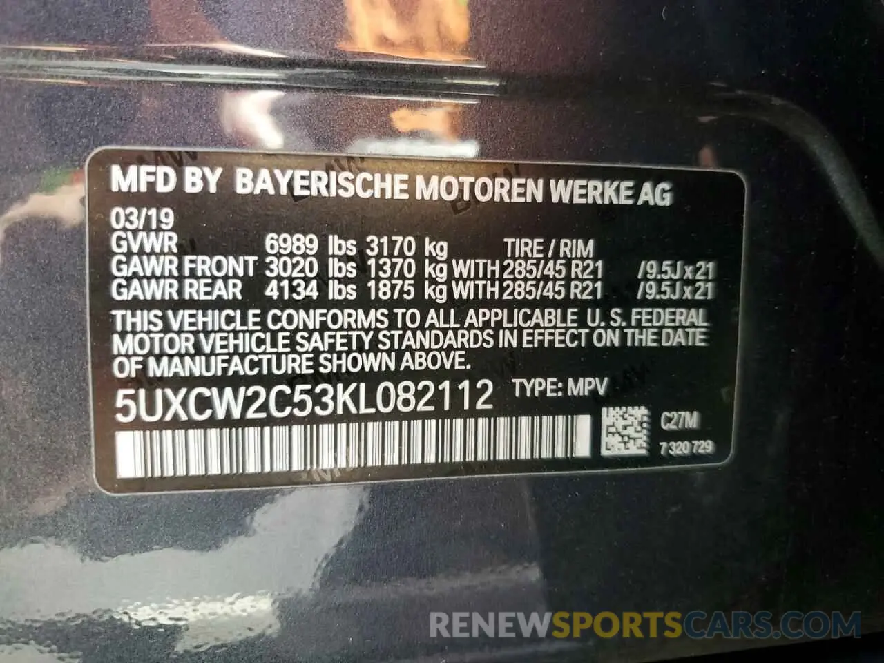 13 Фотография поврежденного автомобиля 5UXCW2C53KL082112 BMW X7 2019