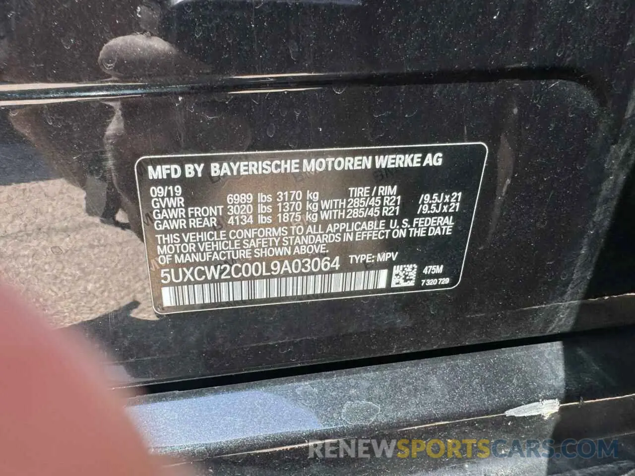 10 Фотография поврежденного автомобиля 5UXCW2C00L9A03064 BMW X7 2020