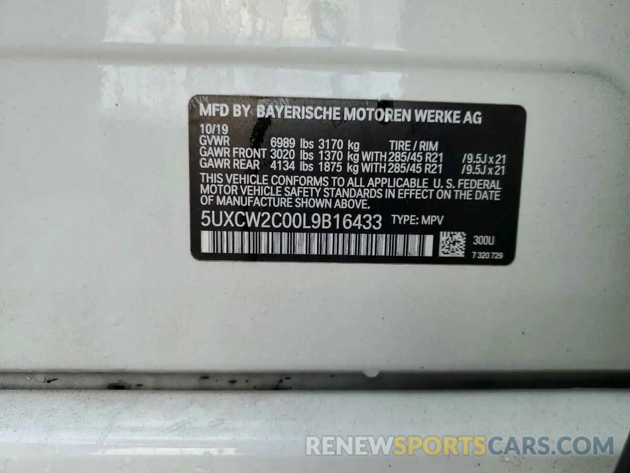 13 Фотография поврежденного автомобиля 5UXCW2C00L9B16433 BMW X7 2020