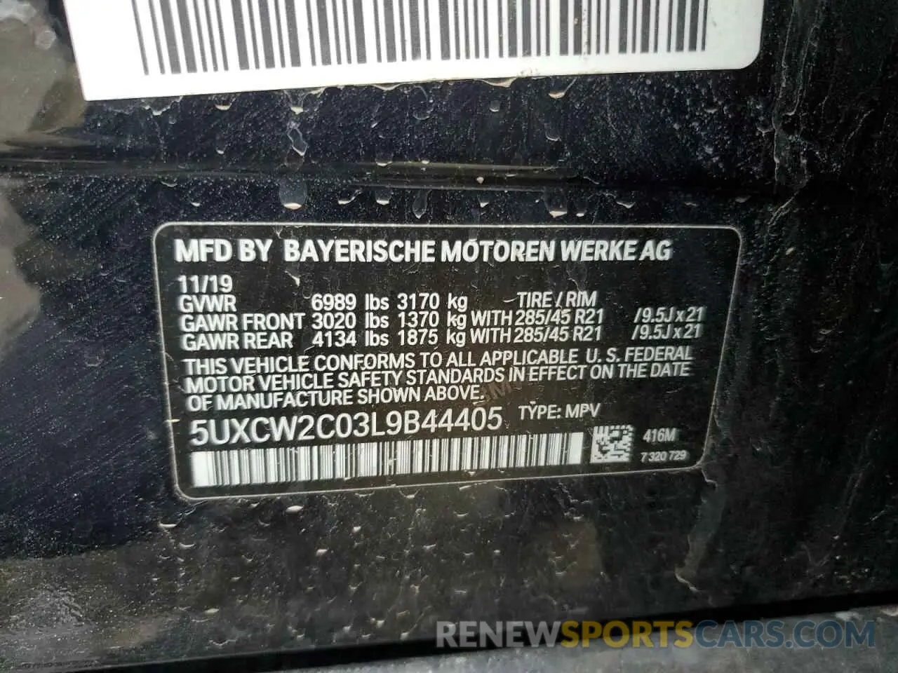 13 Фотография поврежденного автомобиля 5UXCW2C03L9B44405 BMW X7 2020