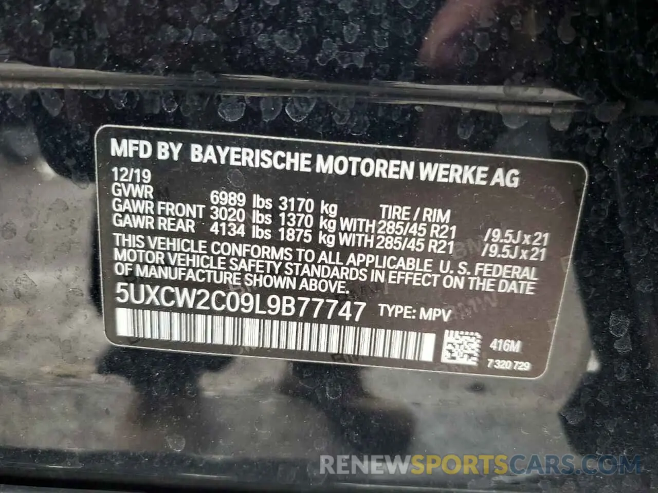 14 Фотография поврежденного автомобиля 5UXCW2C09L9B77747 BMW X7 2020