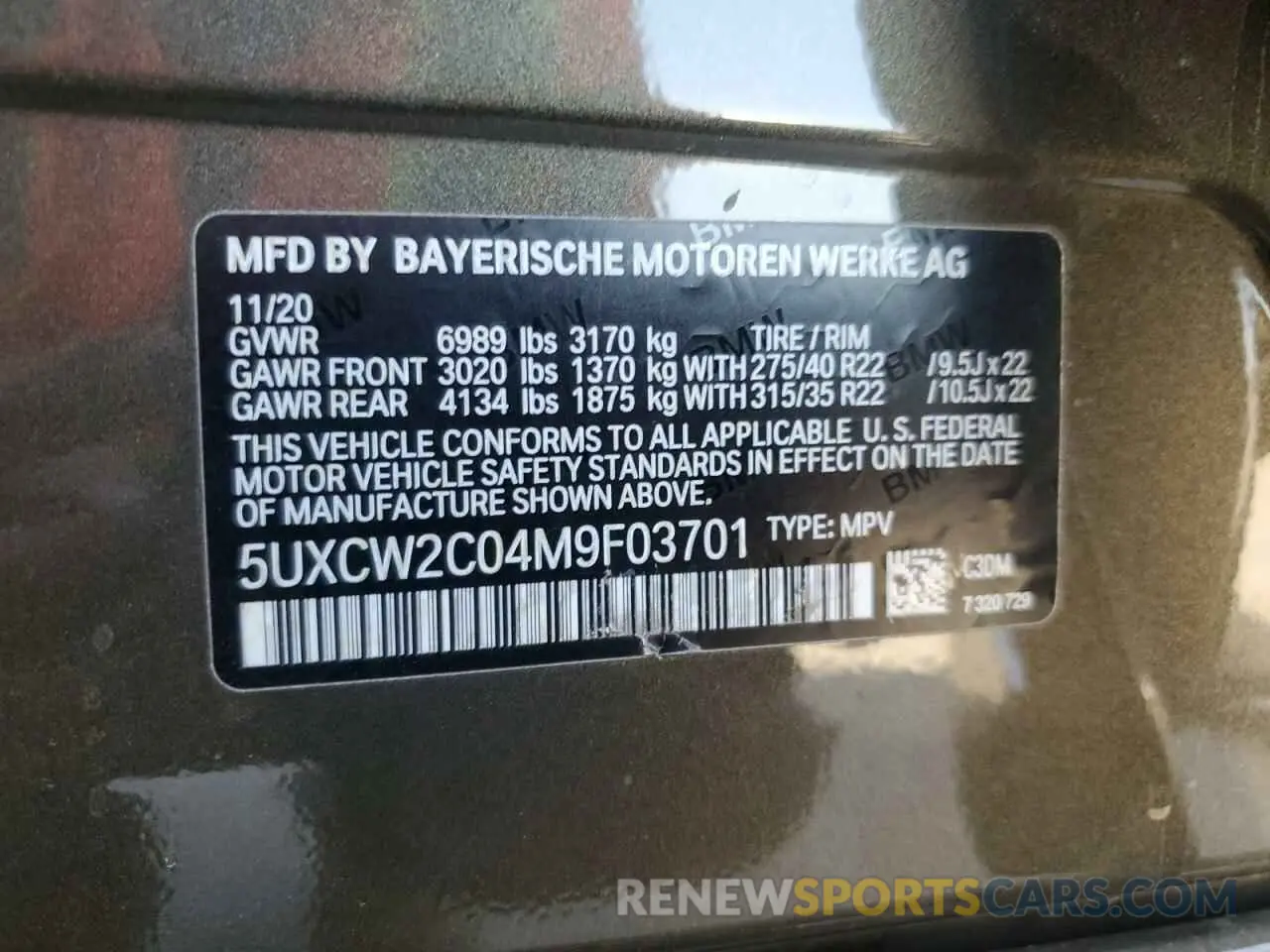 15 Фотография поврежденного автомобиля 5UXCW2C04M9F03701 BMW X7 2021