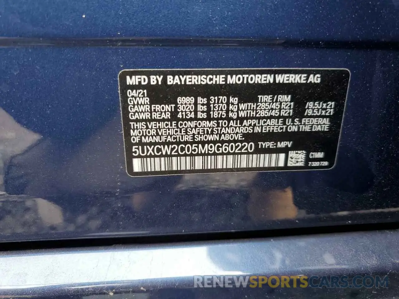 13 Фотография поврежденного автомобиля 5UXCW2C05M9G60220 BMW X7 2021