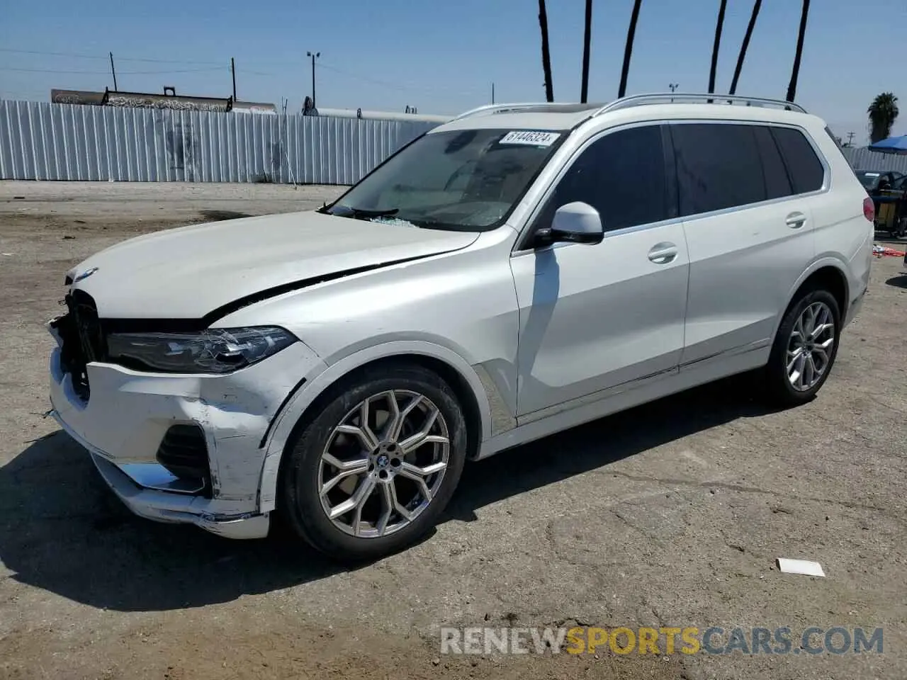 1 Photograph of a damaged car 5UXCW2C05N9L59302 BMW X7 2022