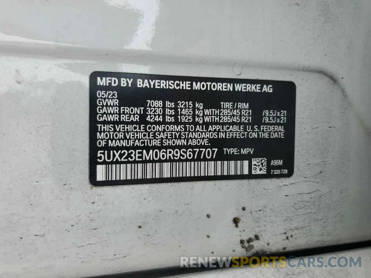 14 Фотография поврежденного автомобиля 5UX23EM06R9S67707 BMW X7 2024