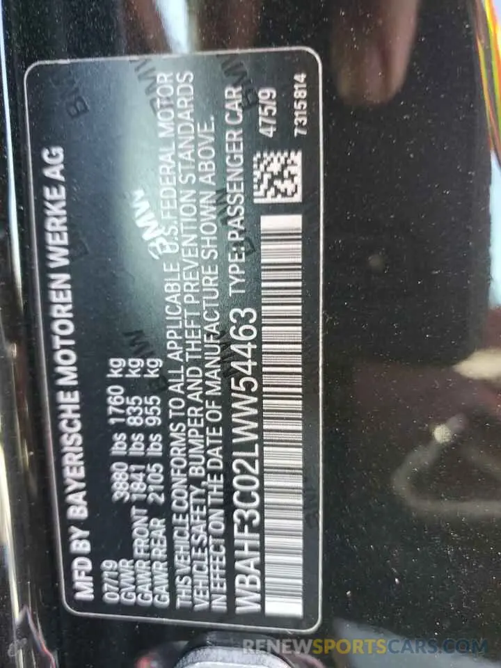 12 Фотография поврежденного автомобиля WBAHF3C02LWW54463 BMW Z4 2020