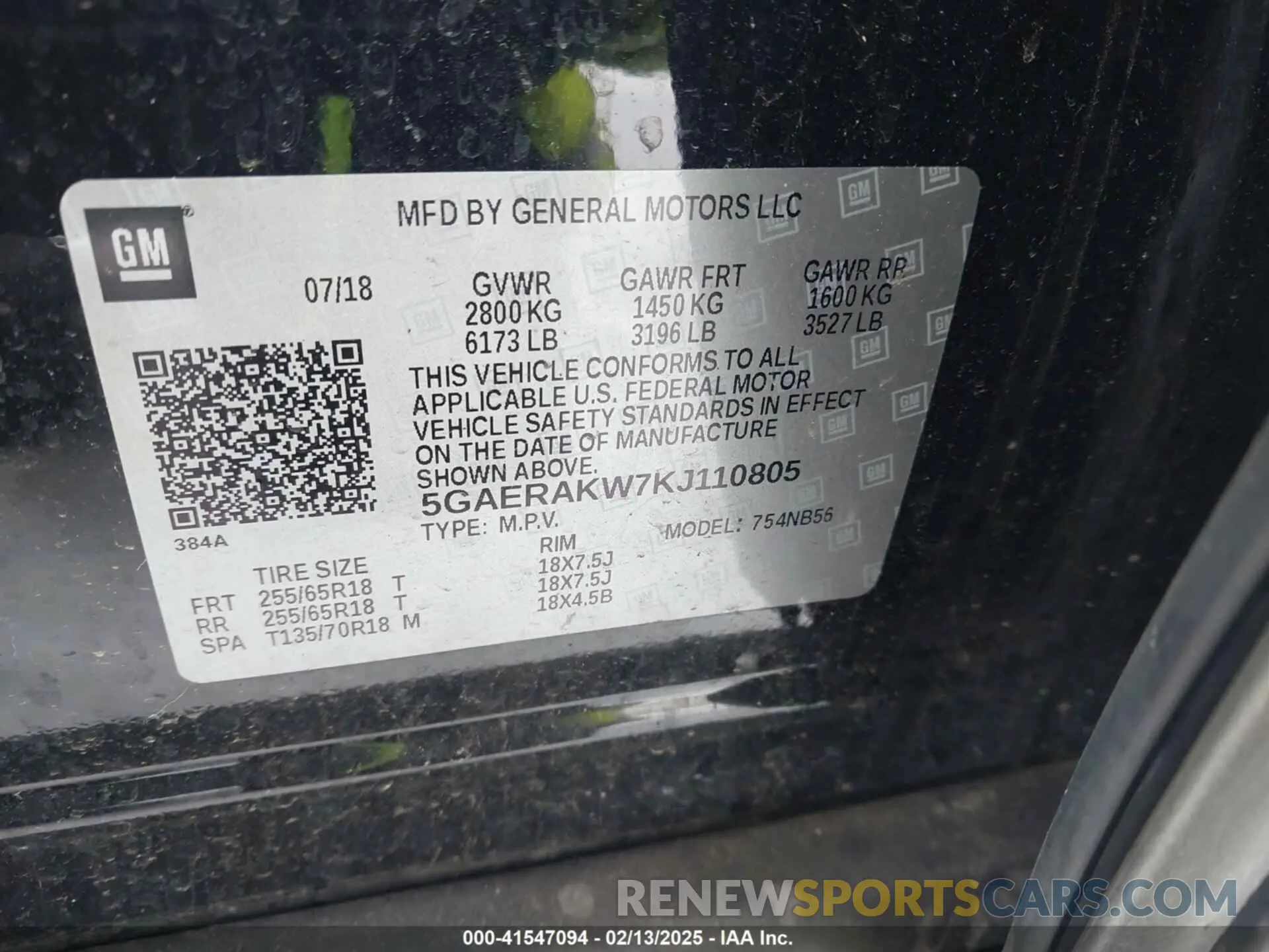 9 Фотография поврежденного автомобиля 5GAERAKW7KJ110805 BUICK ENCLAVE 2019