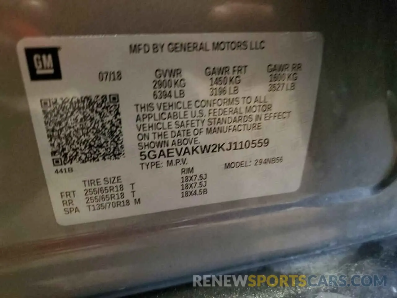 13 Фотография поврежденного автомобиля 5GAEVAKW2KJ110559 BUICK ENCLAVE 2019