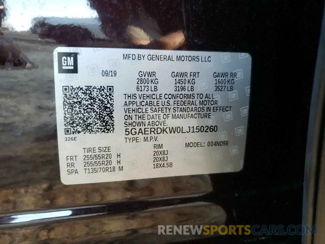 13 Фотография поврежденного автомобиля 5GAERDKW0LJ150260 BUICK ENCLAVE 2020