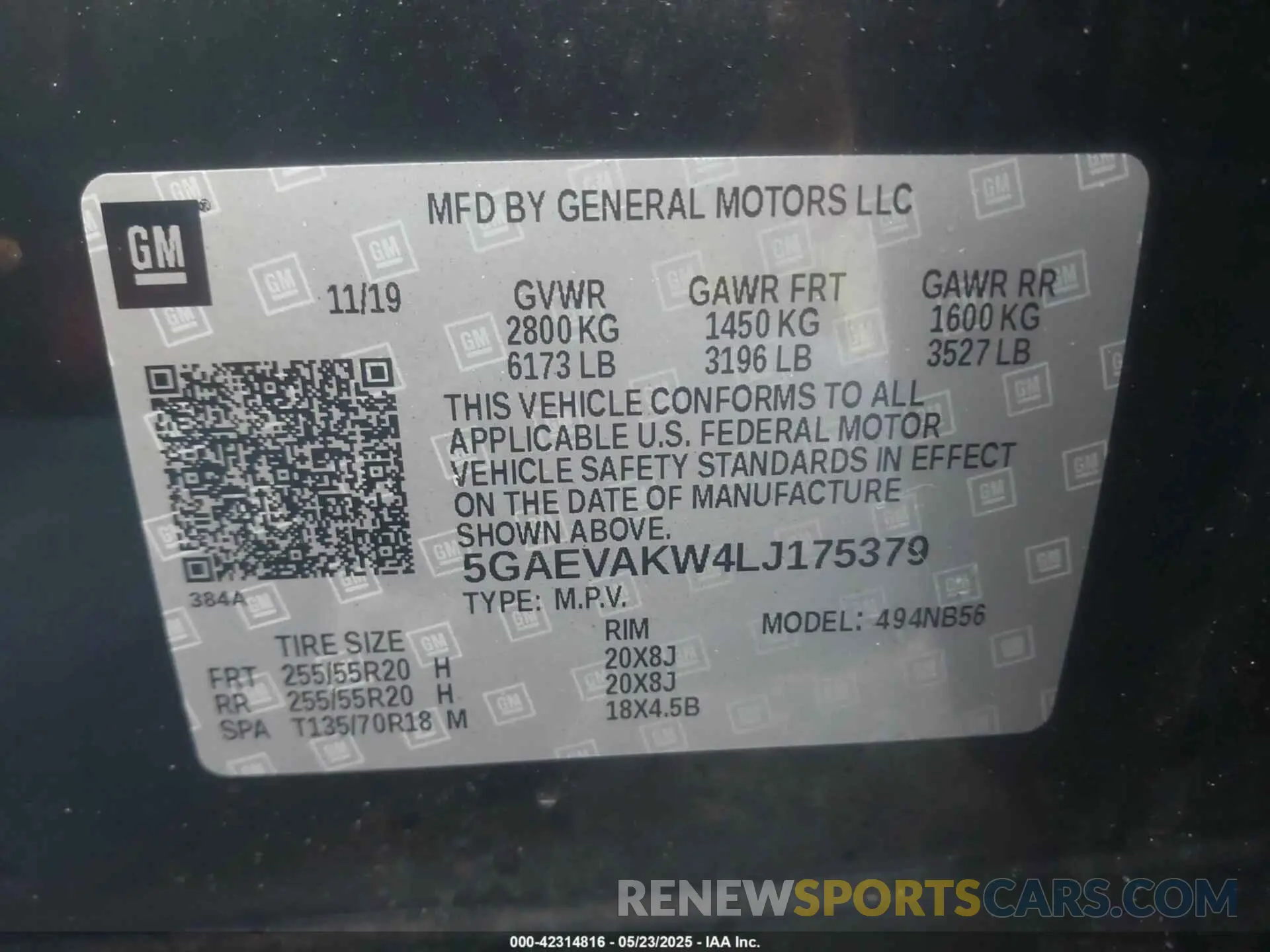 9 Photograph of a damaged car 5GAEVAKW4LJ175379 BUICK ENCLAVE 2020