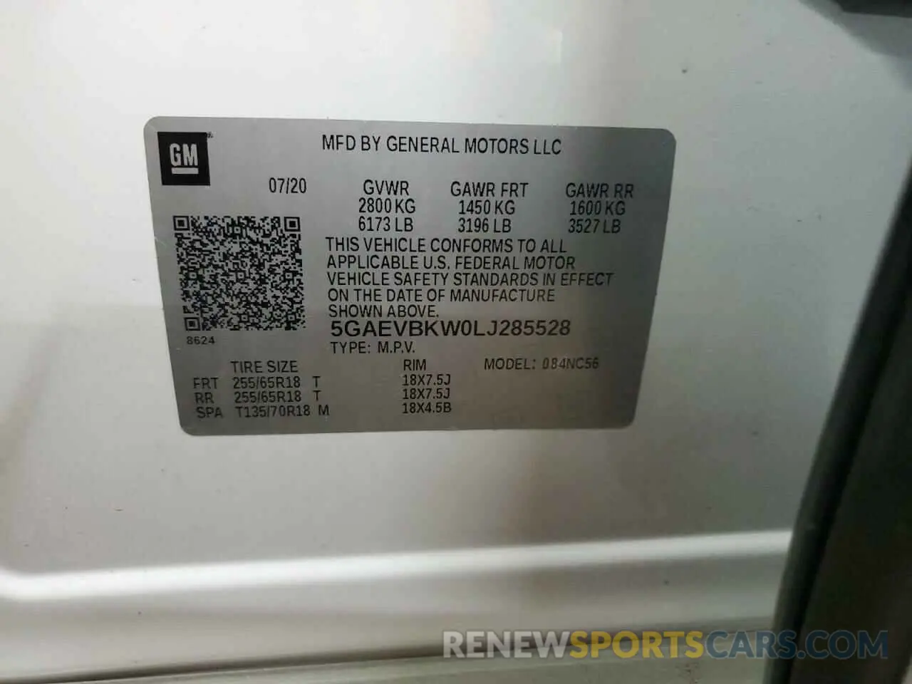 13 Фотография поврежденного автомобиля 5GAEVBKW0LJ285528 BUICK ENCLAVE 2020