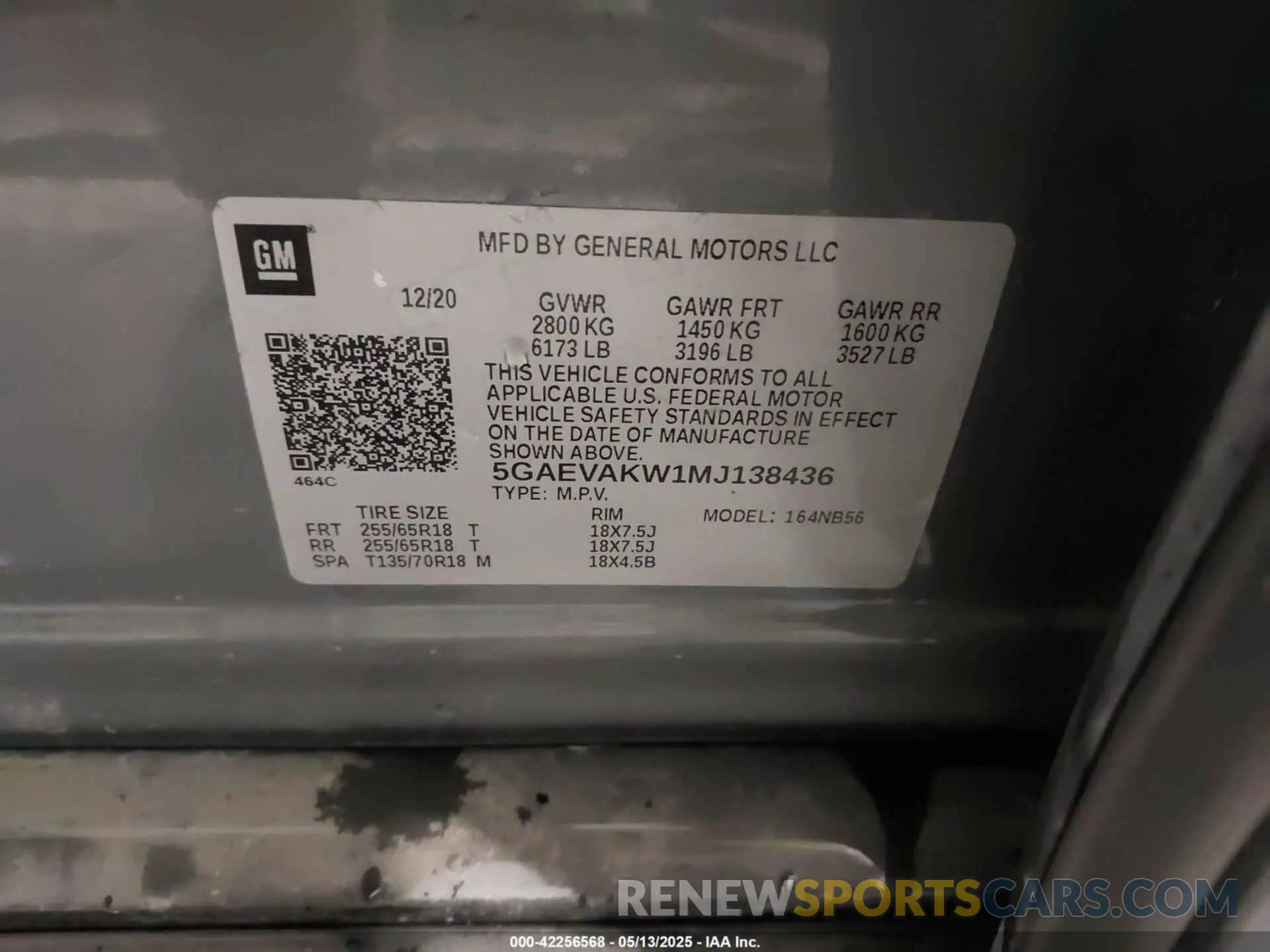 9 Фотография поврежденного автомобиля 5GAEVAKW1MJ138436 BUICK ENCLAVE 2021