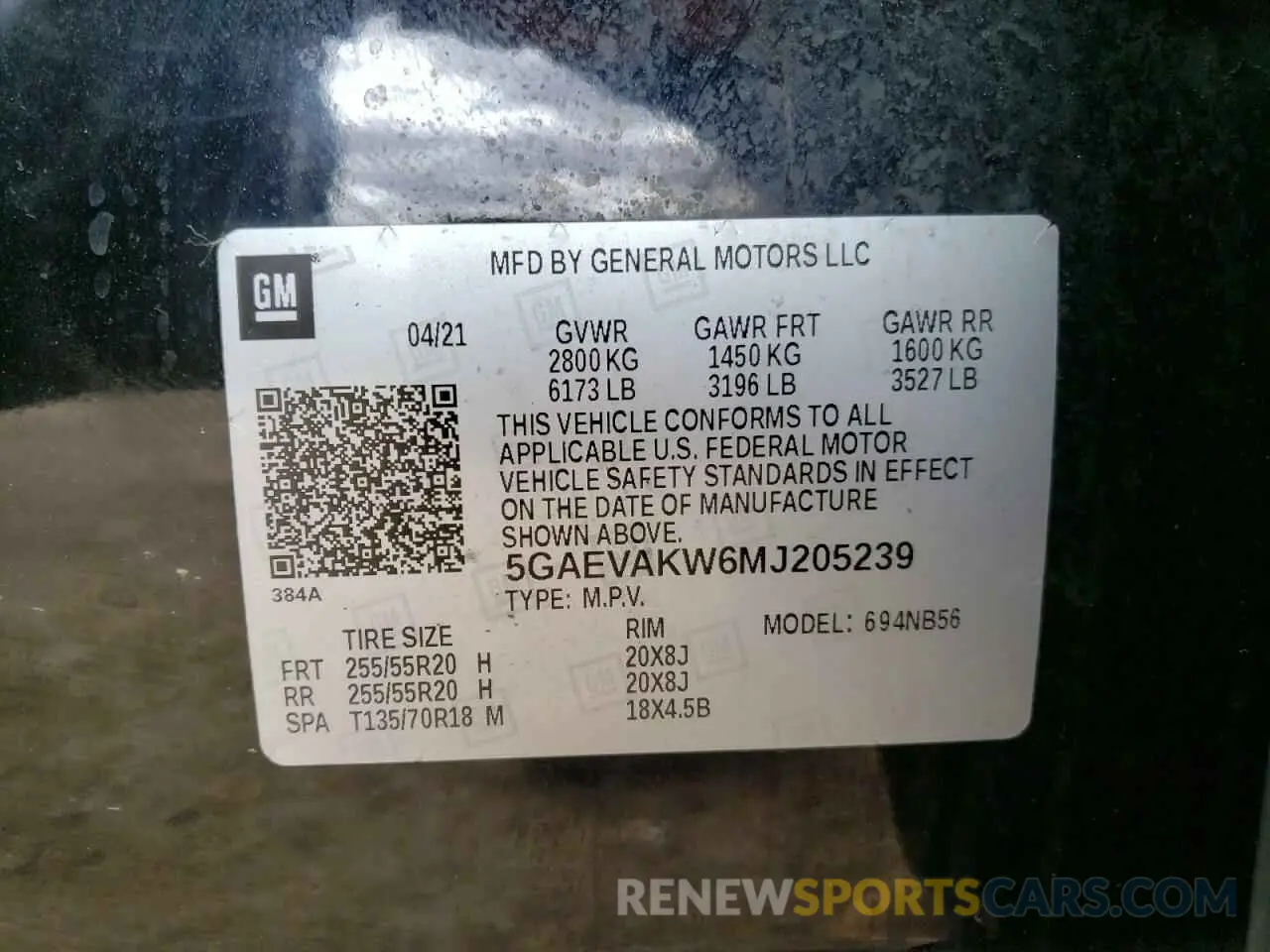 14 Фотография поврежденного автомобиля 5GAEVAKW6MJ205239 BUICK ENCLAVE 2021
