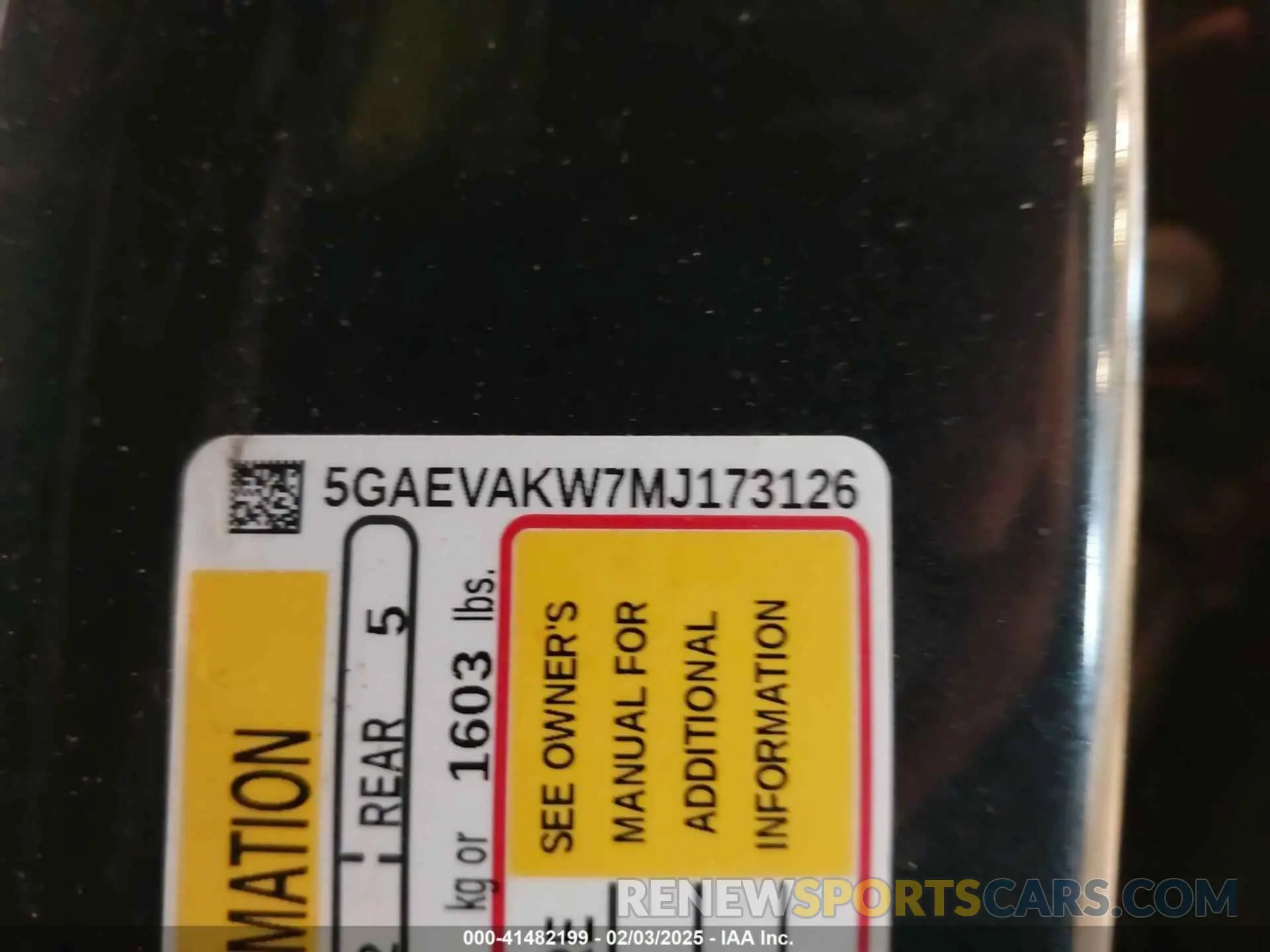 9 Фотография поврежденного автомобиля 5GAEVAKW7MJ173126 BUICK ENCLAVE 2021
