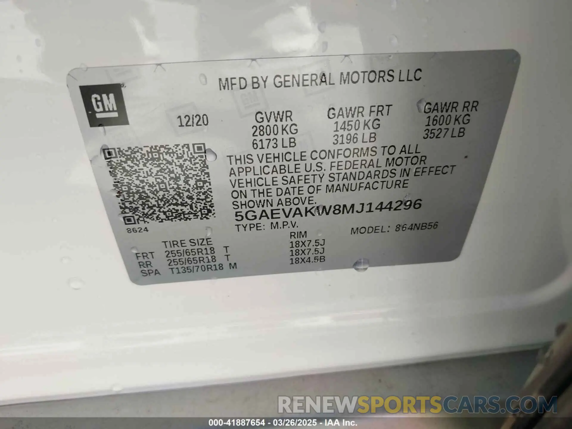 9 Photograph of a damaged car 5GAEVAKW8MJ144296 BUICK ENCLAVE 2021