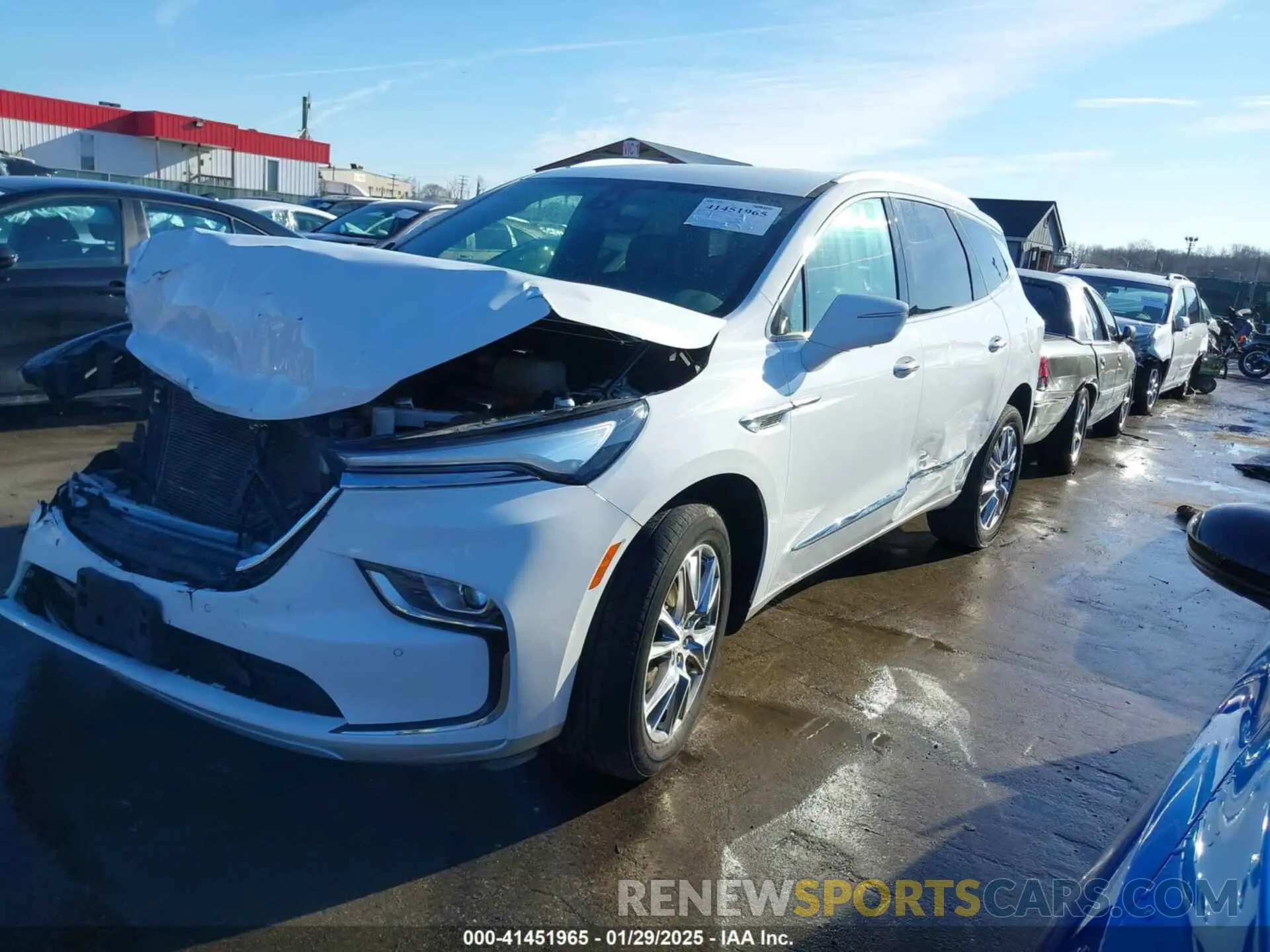 2 Фотография поврежденного автомобиля 5GAERCKW7NJ126549 BUICK ENCLAVE 2022