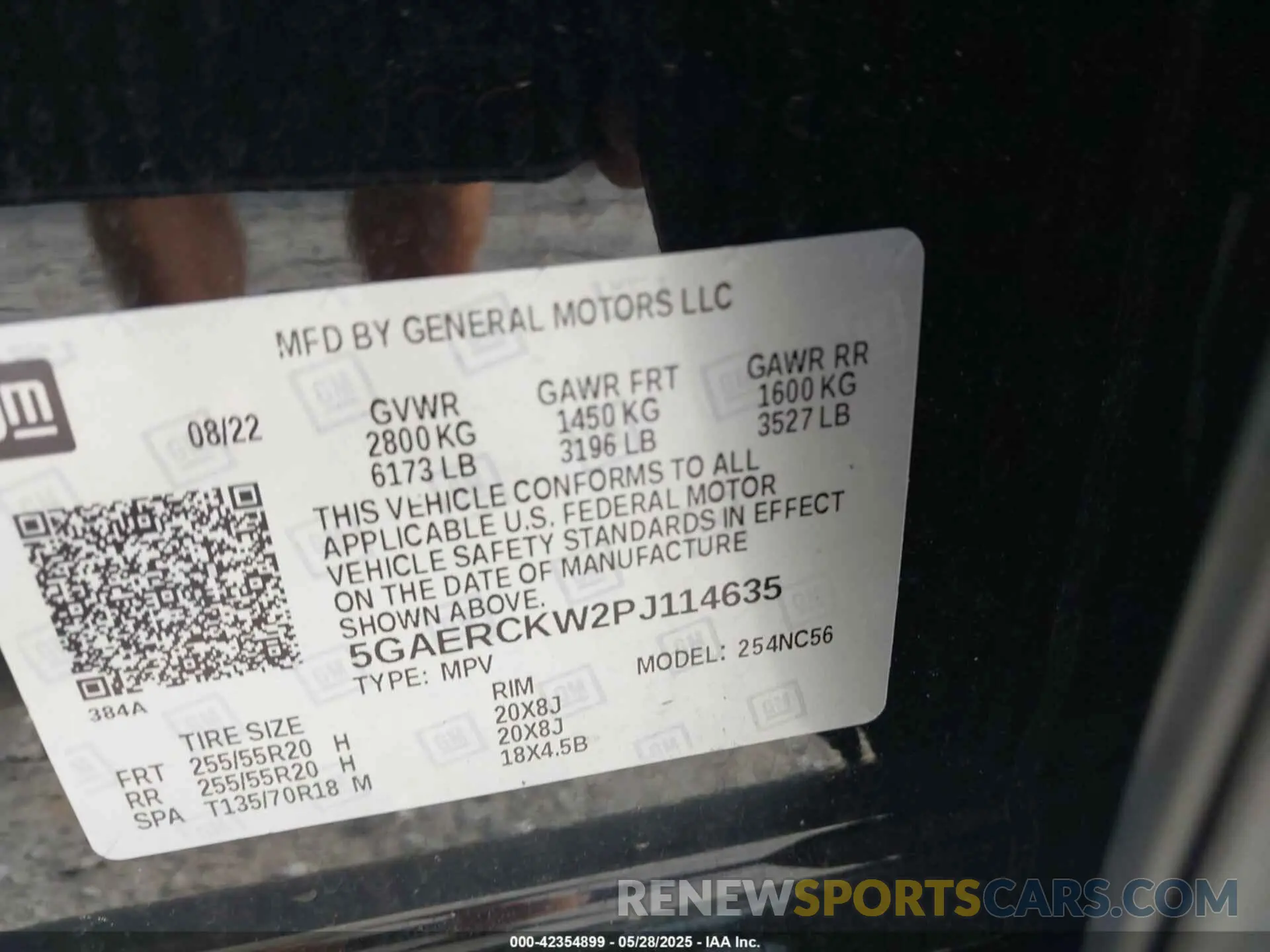 9 Photograph of a damaged car 5GAERCKW2PJ114635 BUICK ENCLAVE 2023