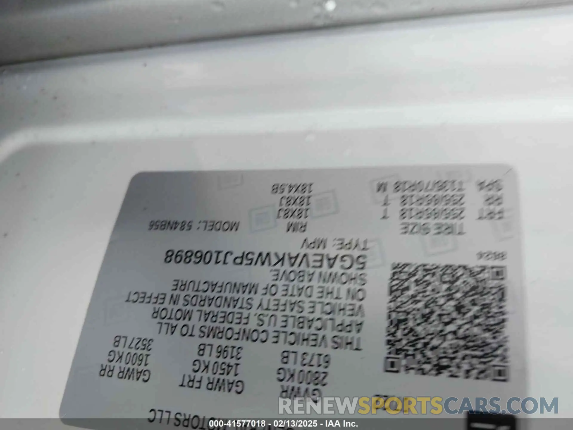 9 Photograph of a damaged car 5GAEVAKW5PJ106898 BUICK ENCLAVE 2023