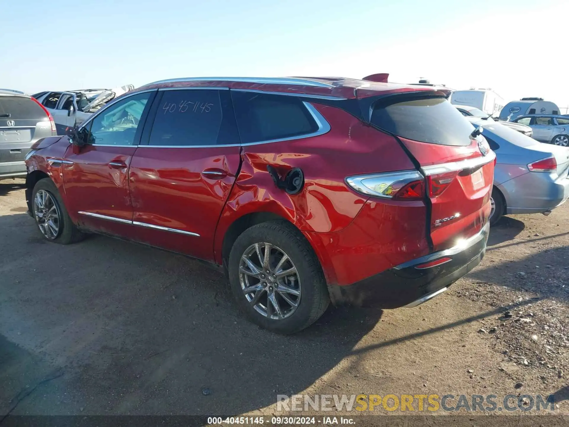 3 Фотография поврежденного автомобиля 5GAEVAKW5PJ227754 BUICK ENCLAVE 2023