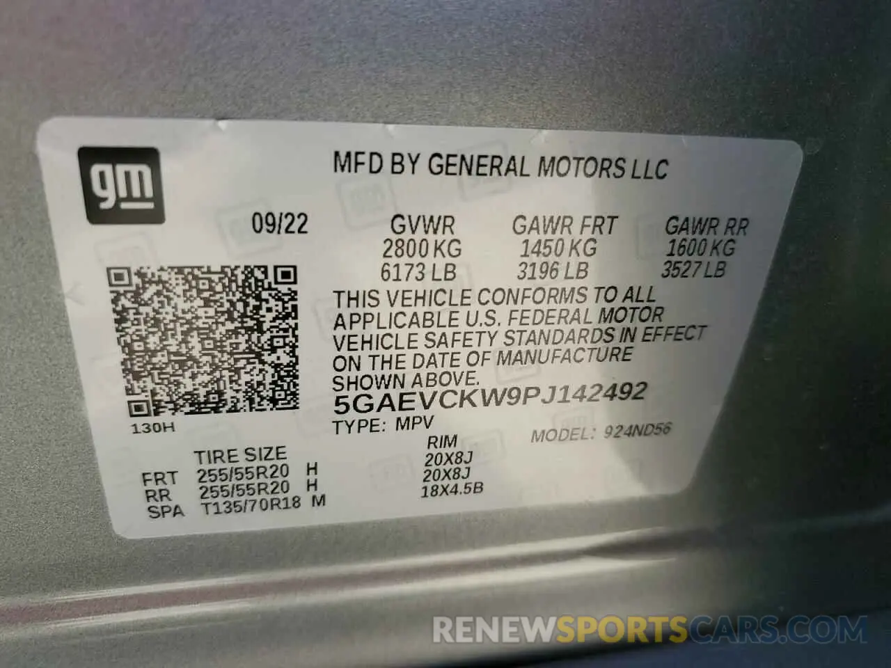 13 Photograph of a damaged car 5GAEVCKW9PJ142492 BUICK ENCLAVE 2023