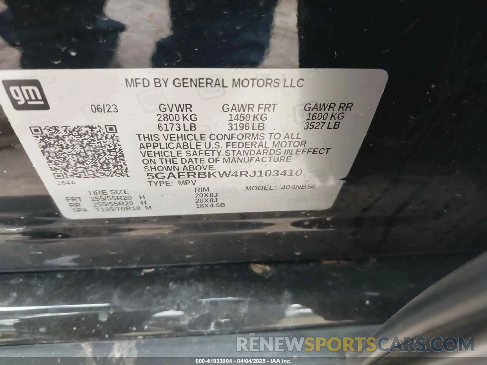 9 Фотография поврежденного автомобиля 5GAERBKW4RJ103410 BUICK ENCLAVE 2024