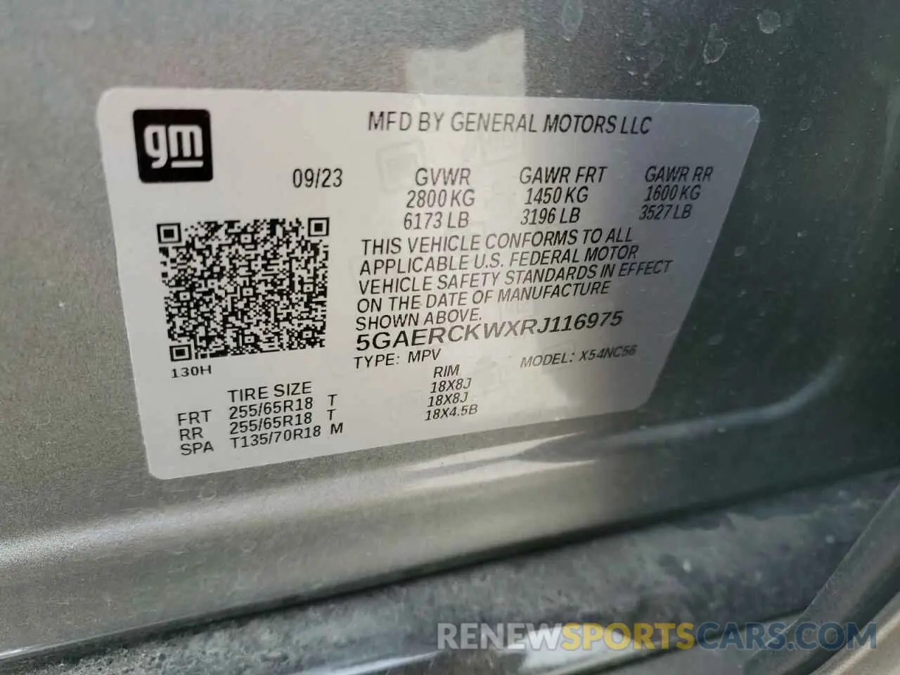 14 Фотография поврежденного автомобиля 5GAERCKWXRJ116975 BUICK ENCLAVE 2024