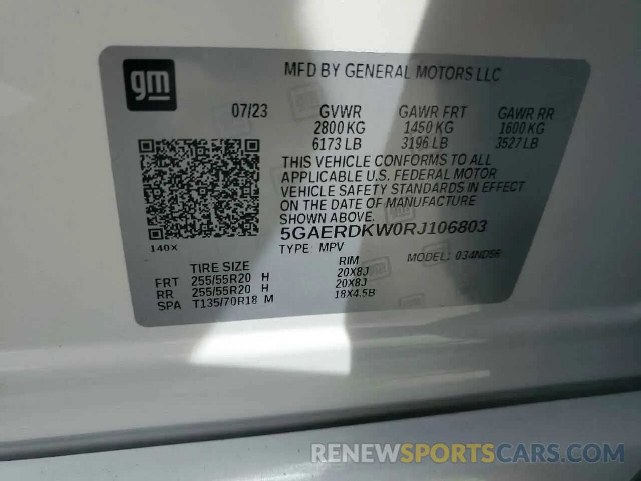 13 Фотография поврежденного автомобиля 5GAERDKW0RJ106803 BUICK ENCLAVE 2024
