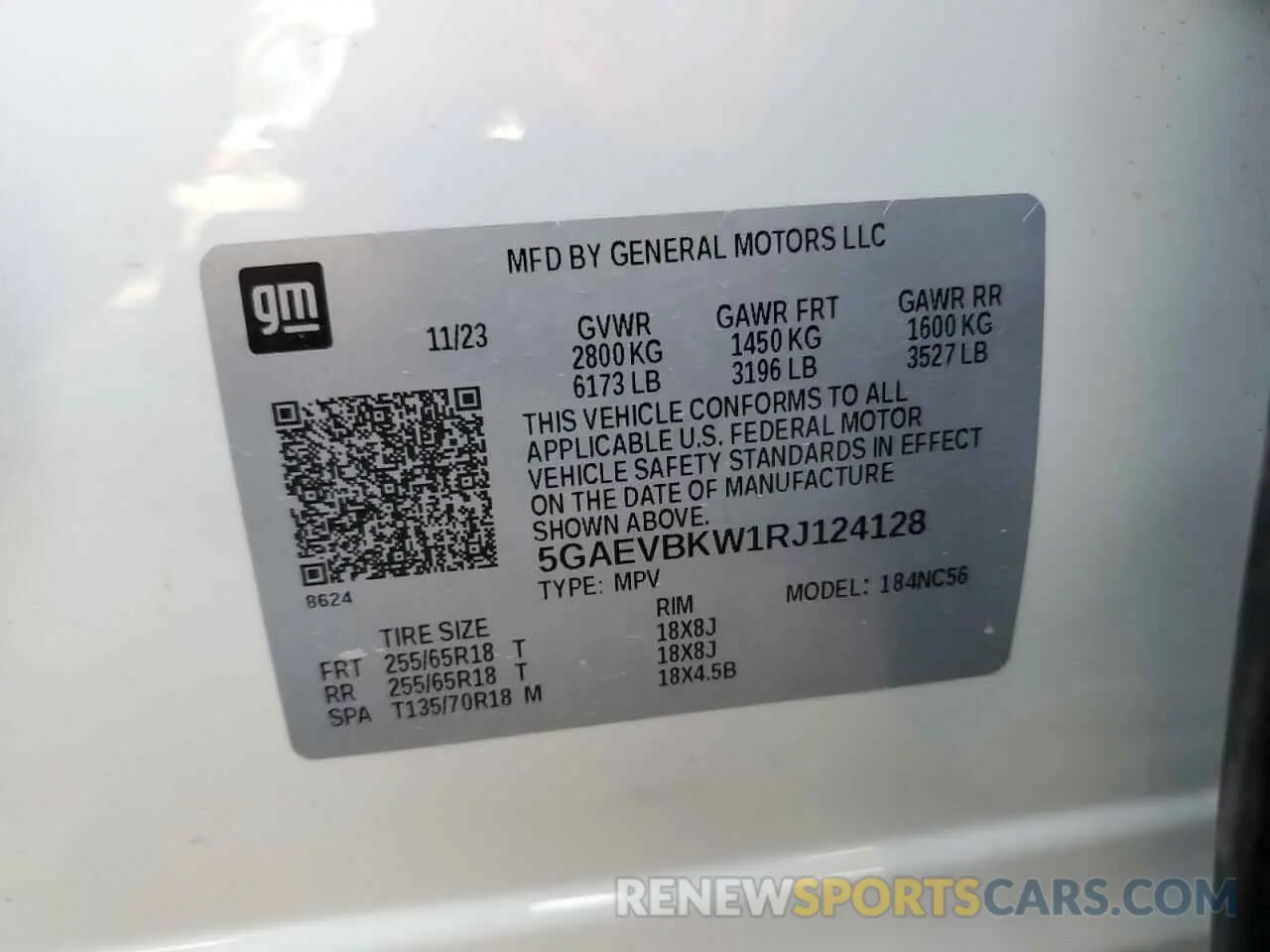 13 Фотография поврежденного автомобиля 5GAEVBKW1RJ124128 BUICK ENCLAVE 2024
