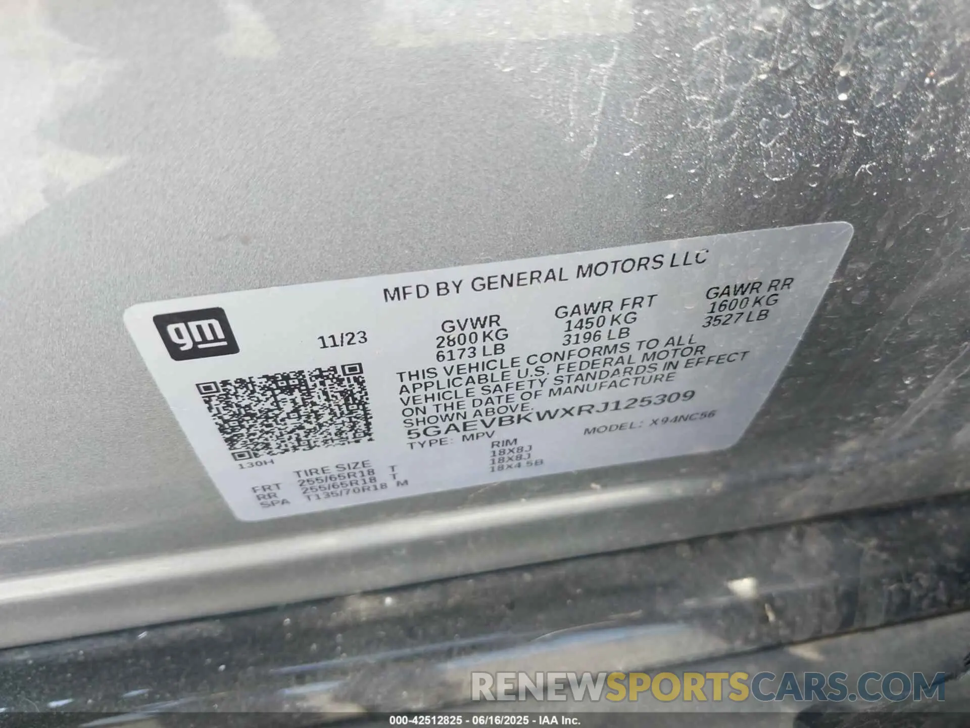 9 Фотография поврежденного автомобиля 5GAEVBKWXRJ125309 BUICK ENCLAVE 2024