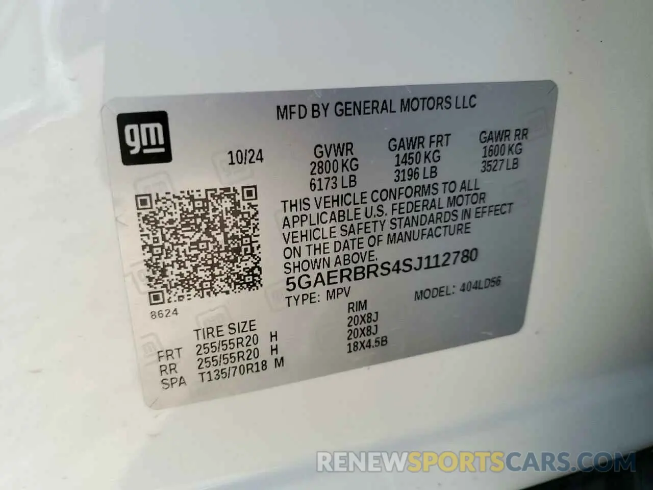 14 Photograph of a damaged car 5GAERBRS4SJ112780 BUICK ENCLAVE SP 2025