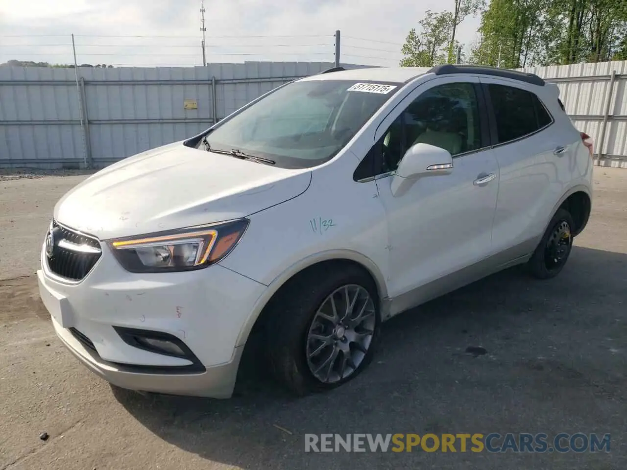 1 Photograph of a damaged car KL4CJ1SB4KB813048 BUICK ENCORE 2019