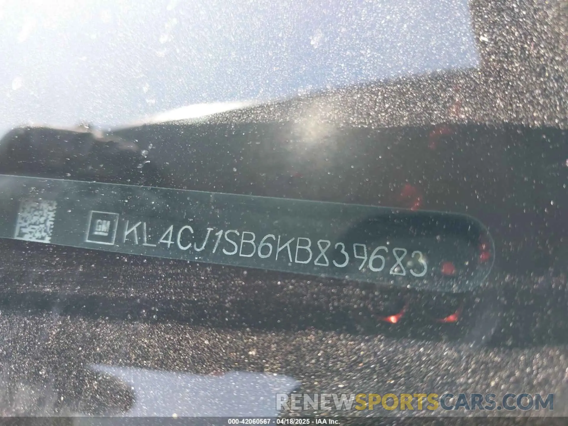9 Фотография поврежденного автомобиля KL4CJ1SB6KB839683 BUICK ENCORE 2019