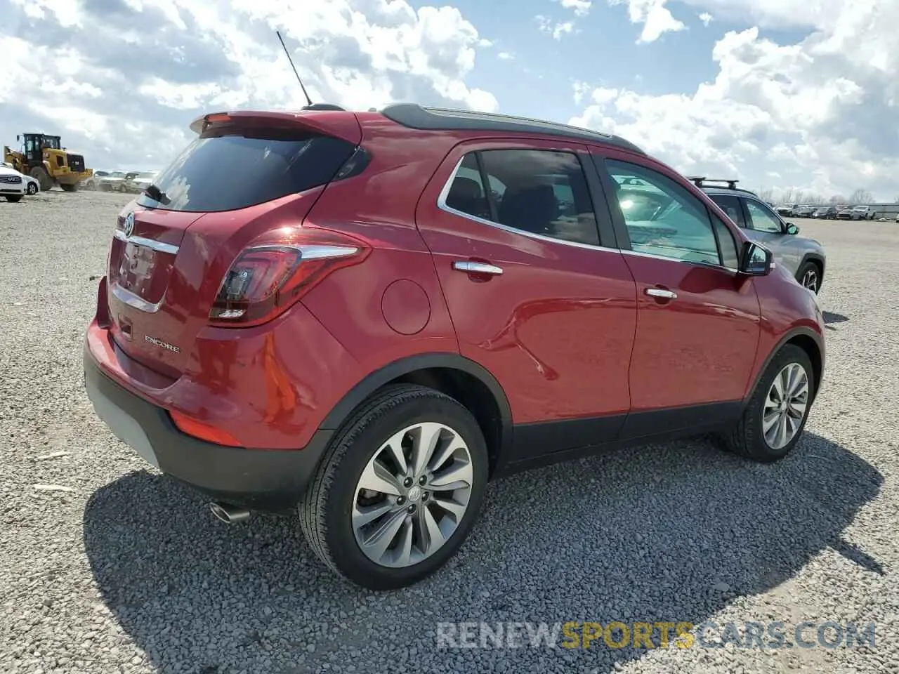3 Фотография поврежденного автомобиля KL4CJASB0KB863557 BUICK ENCORE 2019