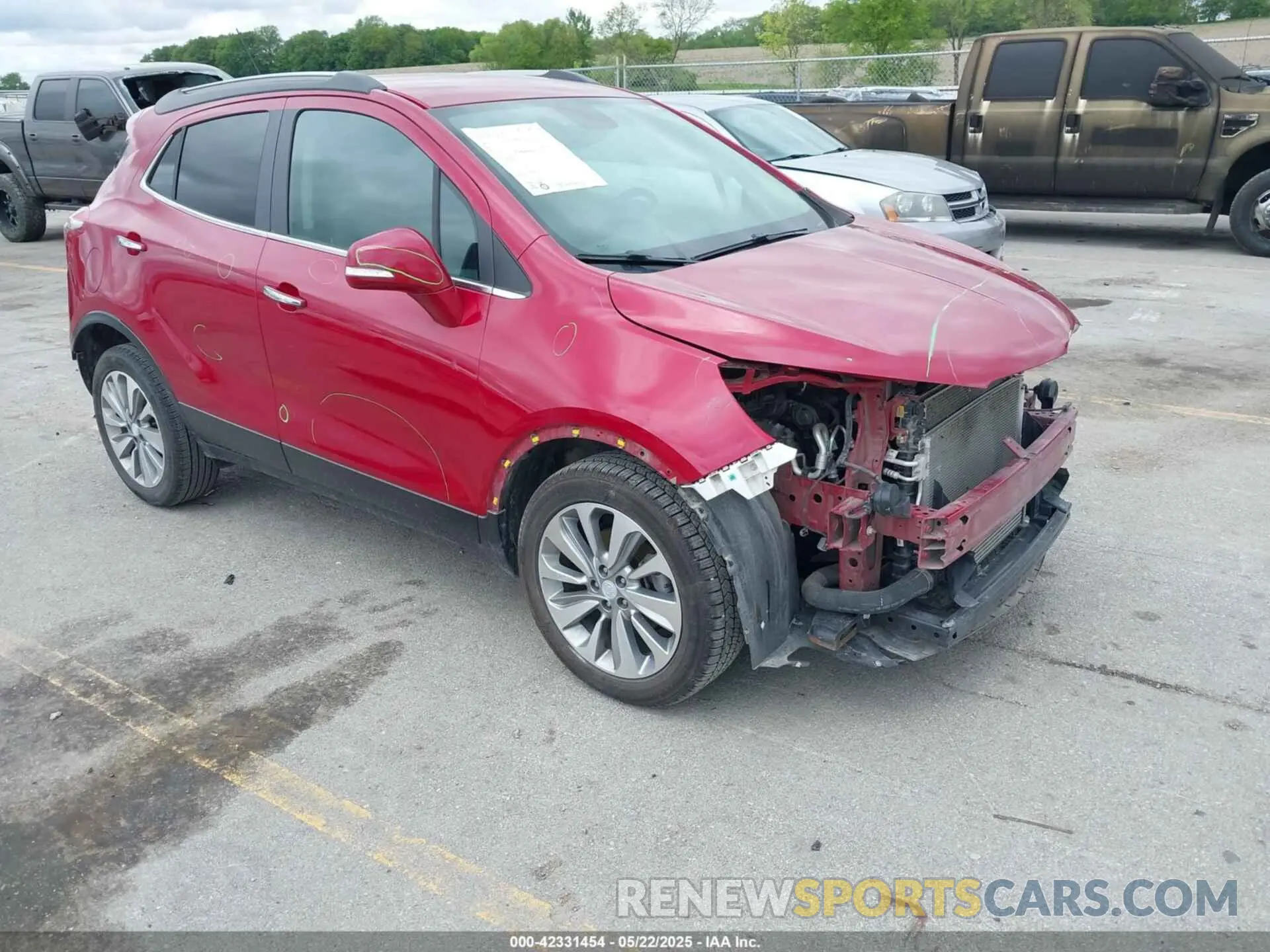 1 Фотография поврежденного автомобиля KL4CJASB1KB726000 BUICK ENCORE 2019